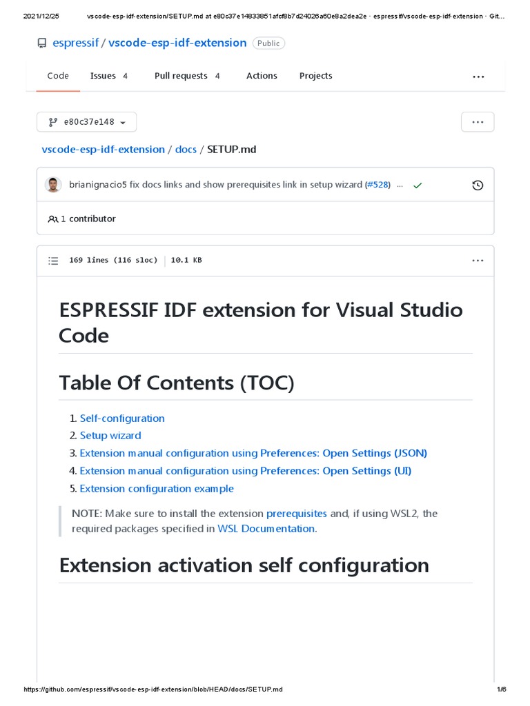 ESP-IDF Extension Setup Guide | PDF | Operating System Technology ...