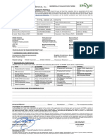 General Evaluation Form: Tatel, Edwin JR., Infante