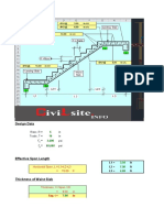 Wall Supported Staircase Design Calculation