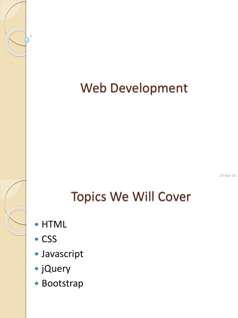 HTML | PDF | Html Element | Html