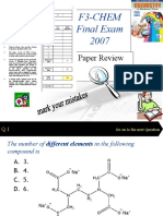 F3-CHEM Final Exam Paper Review
