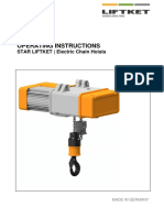 Operating Instructions: STAR LIFTKET - Electric Chain Hoists