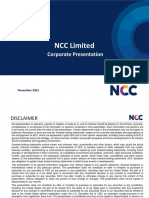 NCC Limited: Corporate Presentation