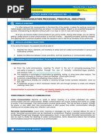 Communication Processes, Principles, and Ethics: Study Guide For Module No.