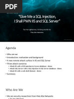 SQL Injection IIS