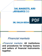 Financial Markets, and Insurance (1) : Dr. Dalia Reda