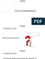 Analyse Economique