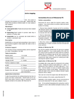 Nitofill WS60: Rapid Foaming and Setting Resin For Stopping Flow of Water Instructions For Use of Nitomortar PE