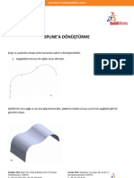 Solidworks'te Spline A Donusturme