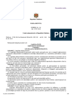 Codul Administrativ Al Republicii Moldova 166 Din 19.07.2018