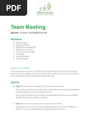 _Meeting agenda
