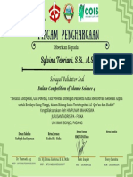 Piagam Penghargaan: Sylvina Tebriani, S.Si., M.Si