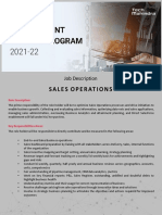Sales Operations: Job Description