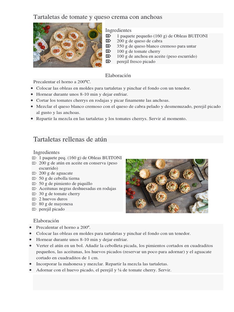 Recetas | PDF | Queso | ensalada