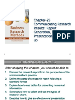 Chapter-25 Communicating Research Results: Report Generation, Oral Presentation and Follow-Up