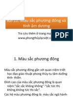 Bài 11. Màu sắc phương đông và tính âm dương