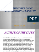 English Power Point: Presentation - Class Viii