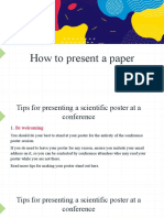 How To Present A Paper