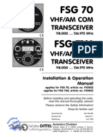 FSG 70-FSG71M Operation and Installation Manual