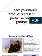 How Does Your Media Product Represent Particular Social Groups?