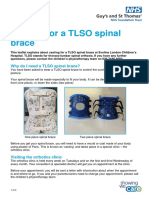 Casting For A TLSO Spinal Brace