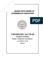 Chemistry 2Nd Year: Telangana State Board of Intermediate Education