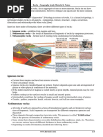 Rocks Geography Study Material Notes