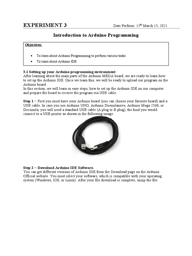 Introduction To Arduino Programming | PDF | Arduino | Computing