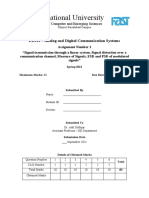 Signal Transmission Through A Linear System, Signal Distortion Over A Communication Channel, Measure of Signals, ESD and PSD of Modulated Signals