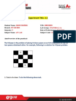 Experiment Title: 2.3: 19BCS38 59 19AITBDA2 (A) 25/10/2021 CSP-347 Aman Sharma Ait Cse Bda 5 Ap Lab