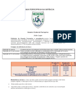 ANEMIA FERROPRIVA NA INFÂNCIA