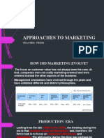 Approaches To Marketing