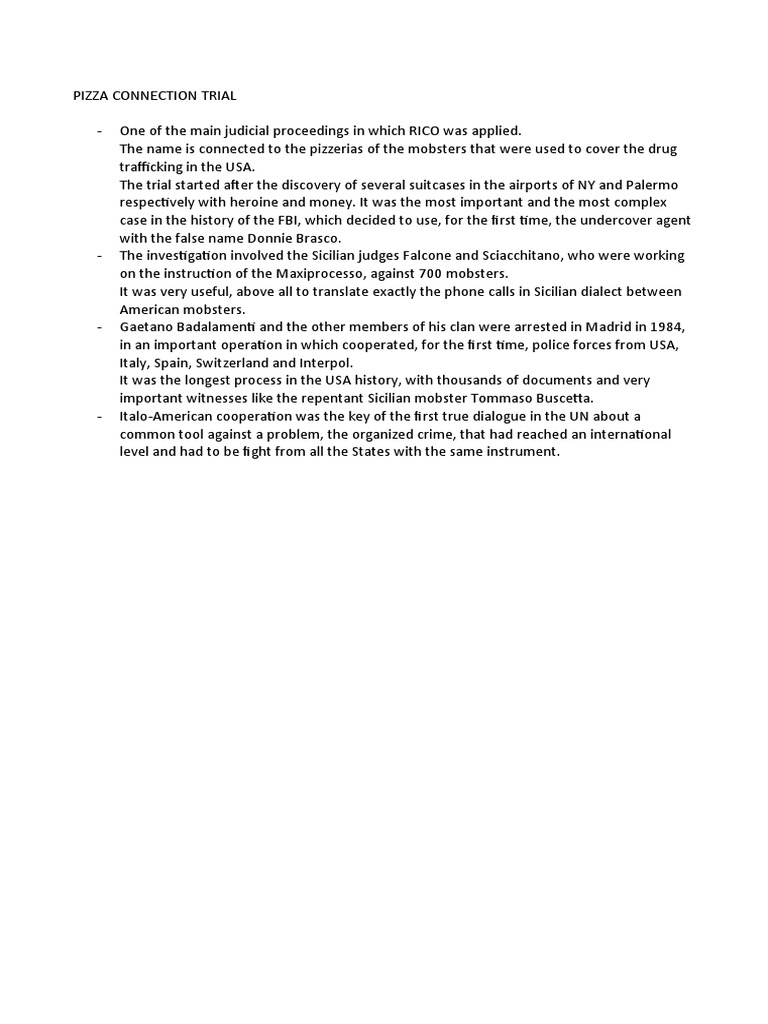 Pizza Connection Trial PDF