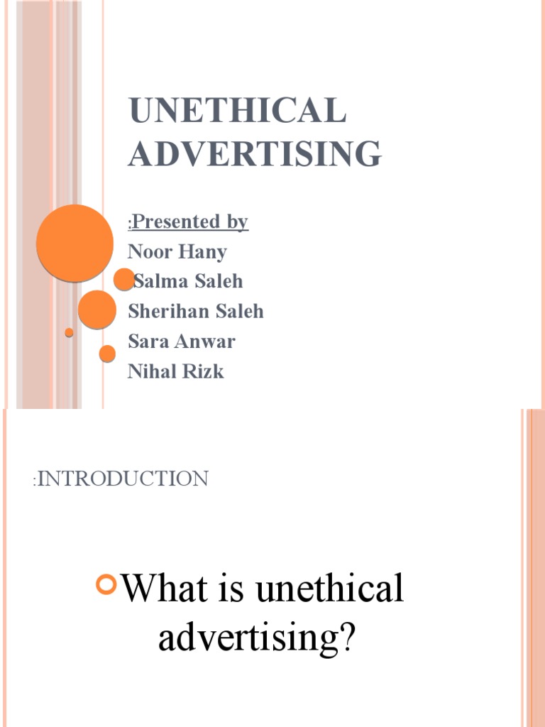 Attitudes Toward Unethical Advertising | PDF | Career & Growth