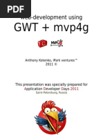 Web-Development Using GWT + mvp4g