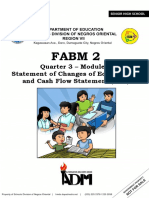 Fabm 2: Quarter 3 - Module 3 Statement of Changes of Equity (SCE) and Cash Flow Statement (CFS)