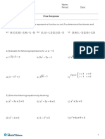 Functions Worksheet Review