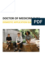Doctor of Medicine (MD) : Domestic Application Guide 2022