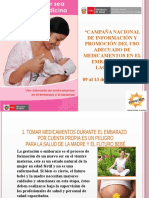 Presentacion - Publico -CAMPAÑA NACIONAL DEL USO ADECUADO DE MEDICAMENTOS EN EL EMBARAZO Y LA LACTANCIA-PG-17-08-13