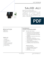 Sajid Ali CV