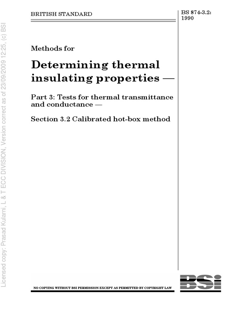 Bs 874 32pdf PDF Free | PDF | Heat | Electrical Resistance And Conductance