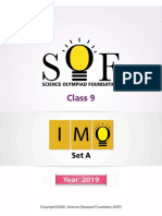 Class 9 IMO 2019 Set A & B