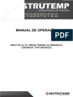 MANUAL DE OPERAÇÃO HIPOT DE ALTA _ MEDIA TENSÃO ALTERNADA E CONTINUA ITHY10KVACDC - PDF Free Download