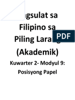 Filipino Module 9