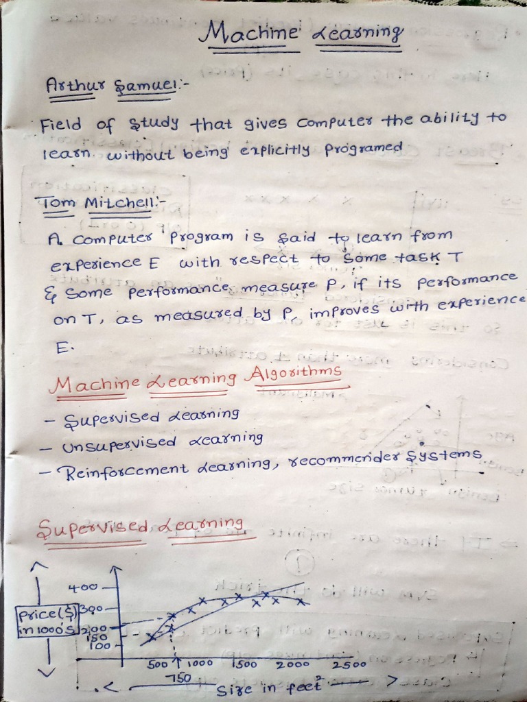 Machine Learning Notes | PDF