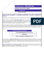 Trilha de disciplina de raciocínio lógico para concurso público