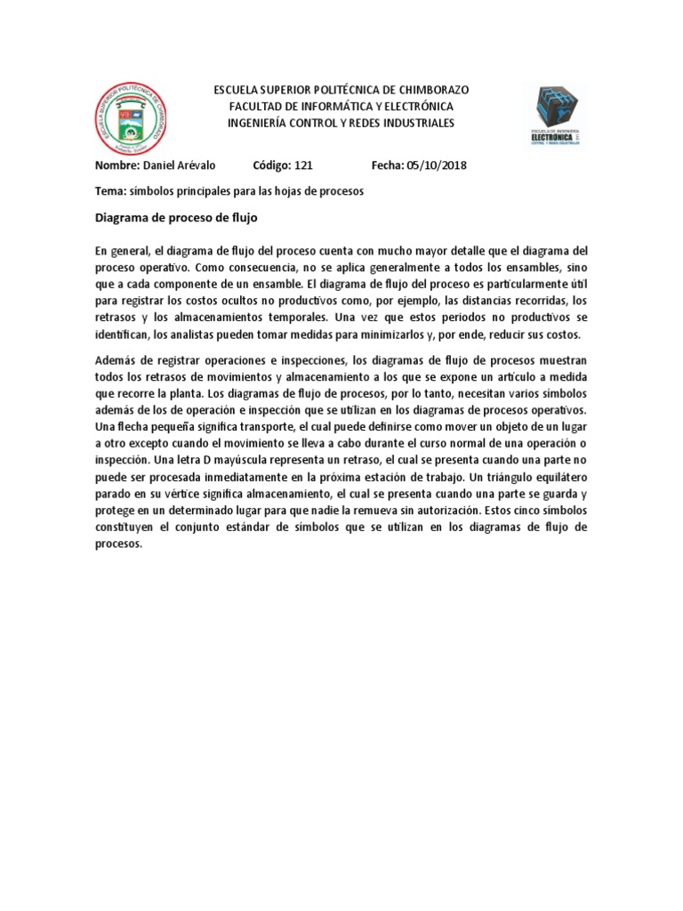 Símbolos Principales de Procesos | PDF | Ciencias de la Computación ...