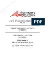 Master of Architecture (Oct 2020) FBE 502: Assignment 1
