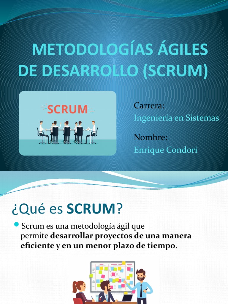 Metodología Ágil Scrum en Proyectos | PDF | Scrum (desarrollo de ...