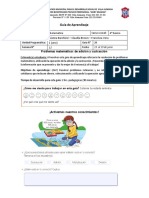 Mat 4EGB U1 G24 Números y Operaciones Problemas de Adición y Sustracción